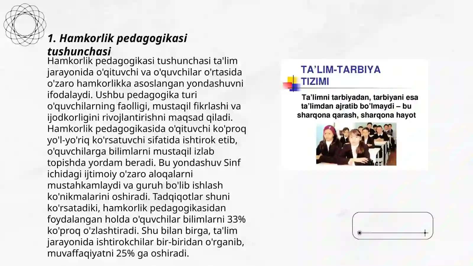 Hamkorlik pedagogikasining kontseptual ğoyalari 3