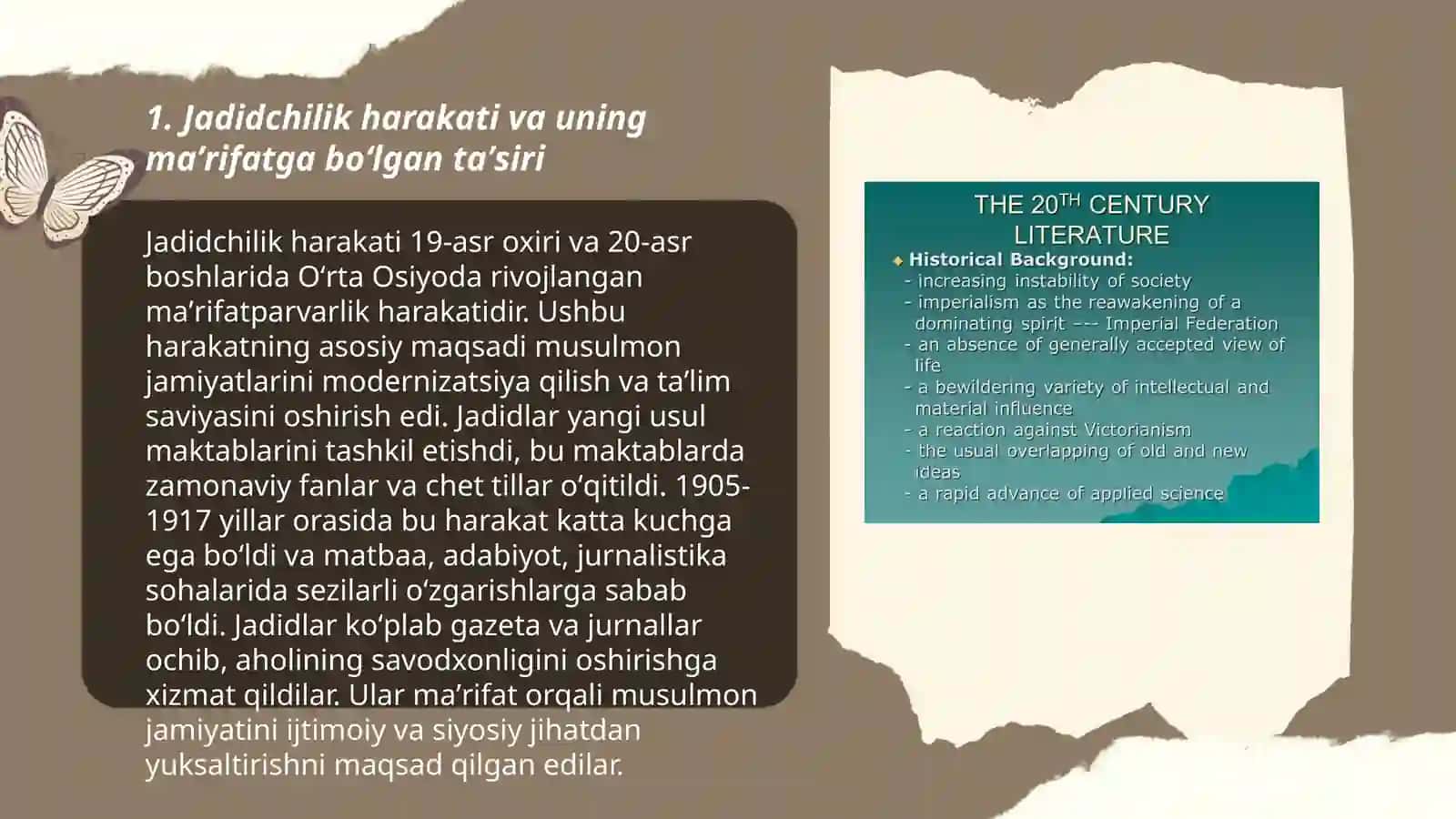 Jadidchilik harakati va uning maʼrifatga boʻlgan taʼsiri 3