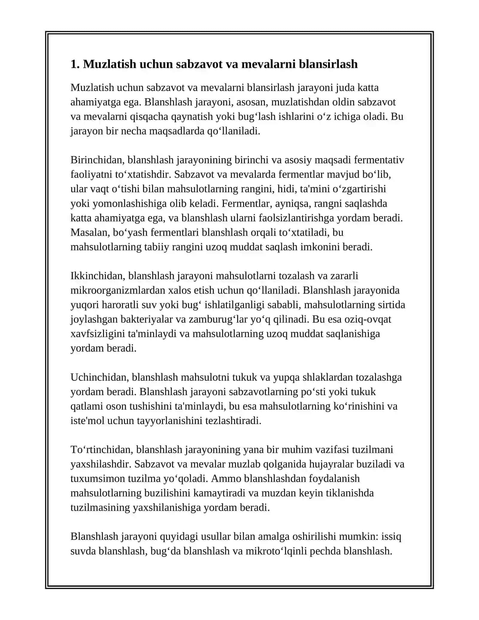 BLANSHIRLASH JARAYONI QANDAY HOLLARDA QOʻLLANILADI? 3