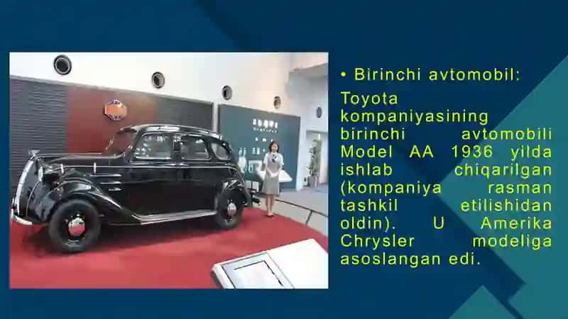 Toyota kompaniyasi tarixi va marketing strategiyalari 3