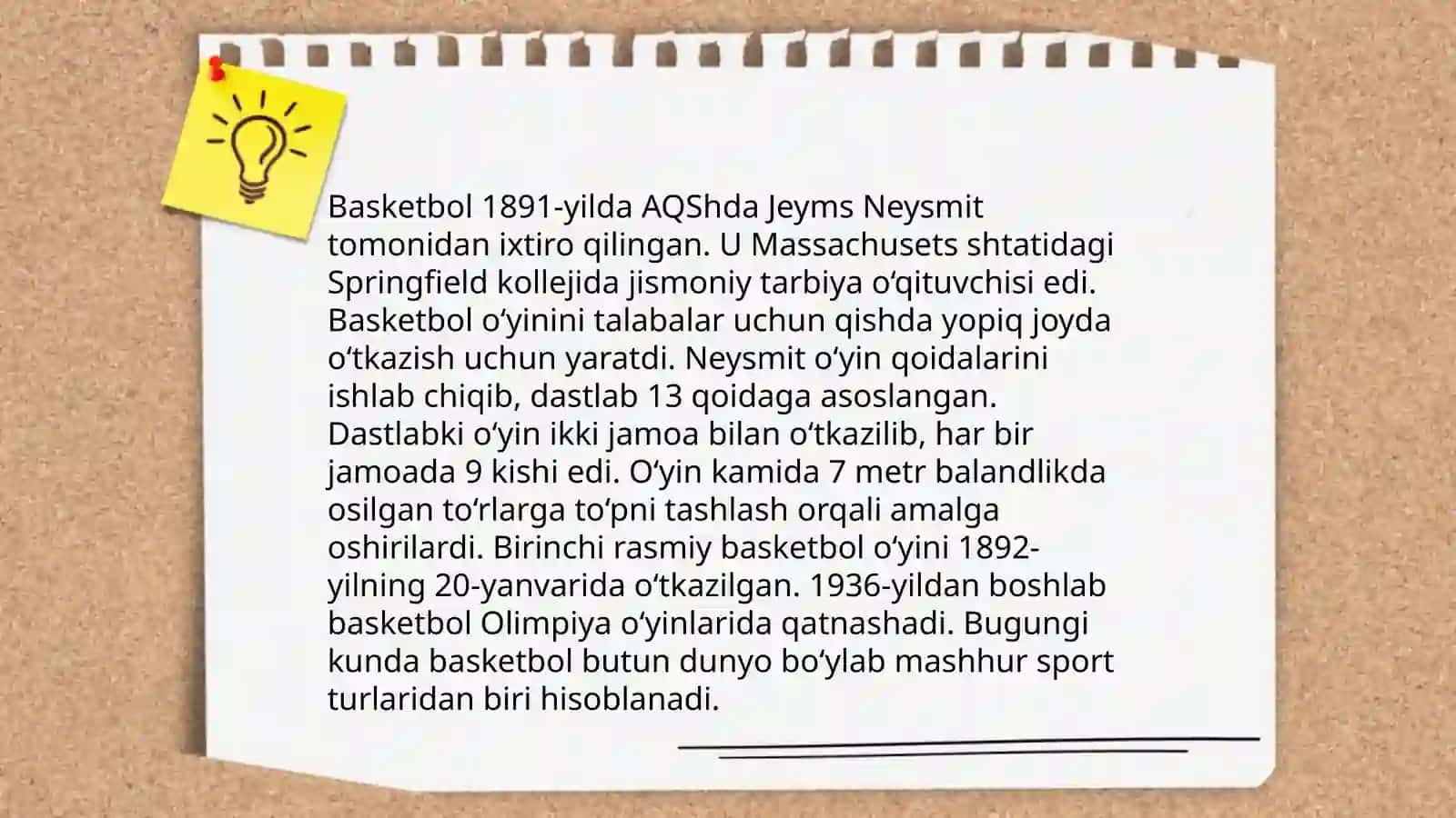 Basketbol tarixining kelib chiqishi va rivojlanish tarixi 3