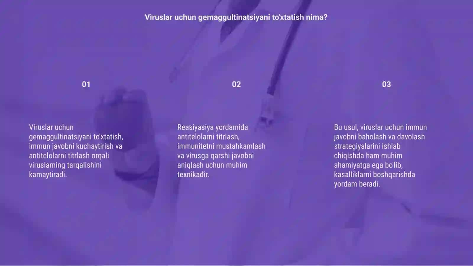 Gemaggultinatsiya to'xtatish 3
