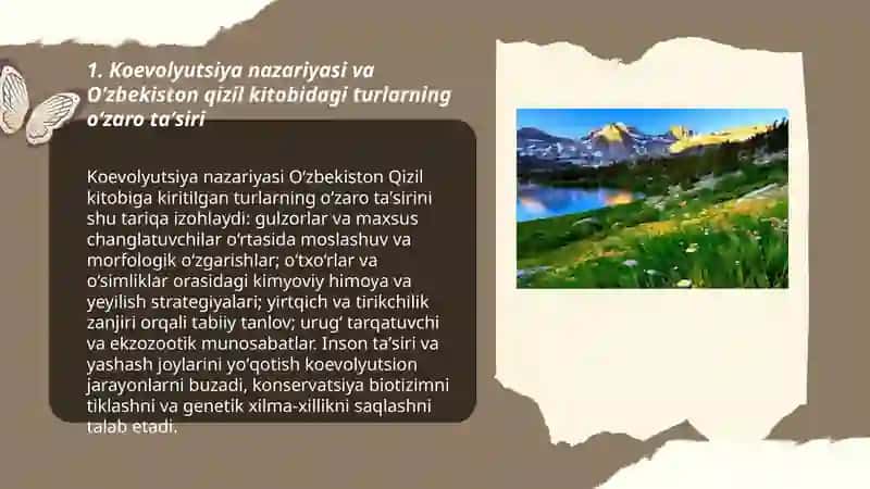 Koevolyutsiya va environmentalizm dialektikasi 3