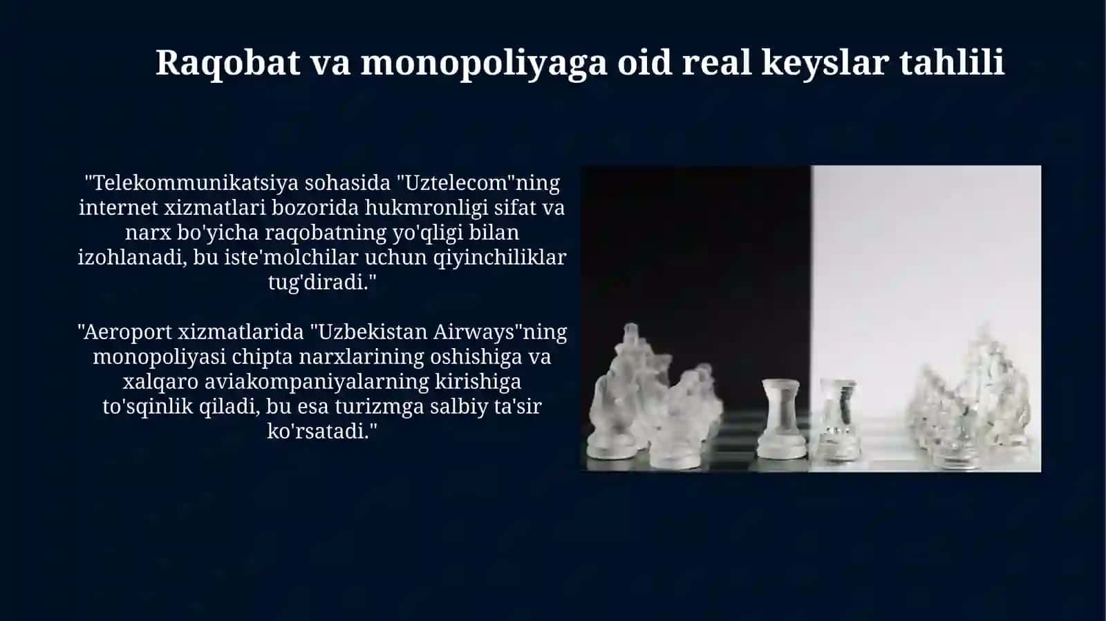 Raqobat va monopoliyalar: nazariya va real holatlar 3