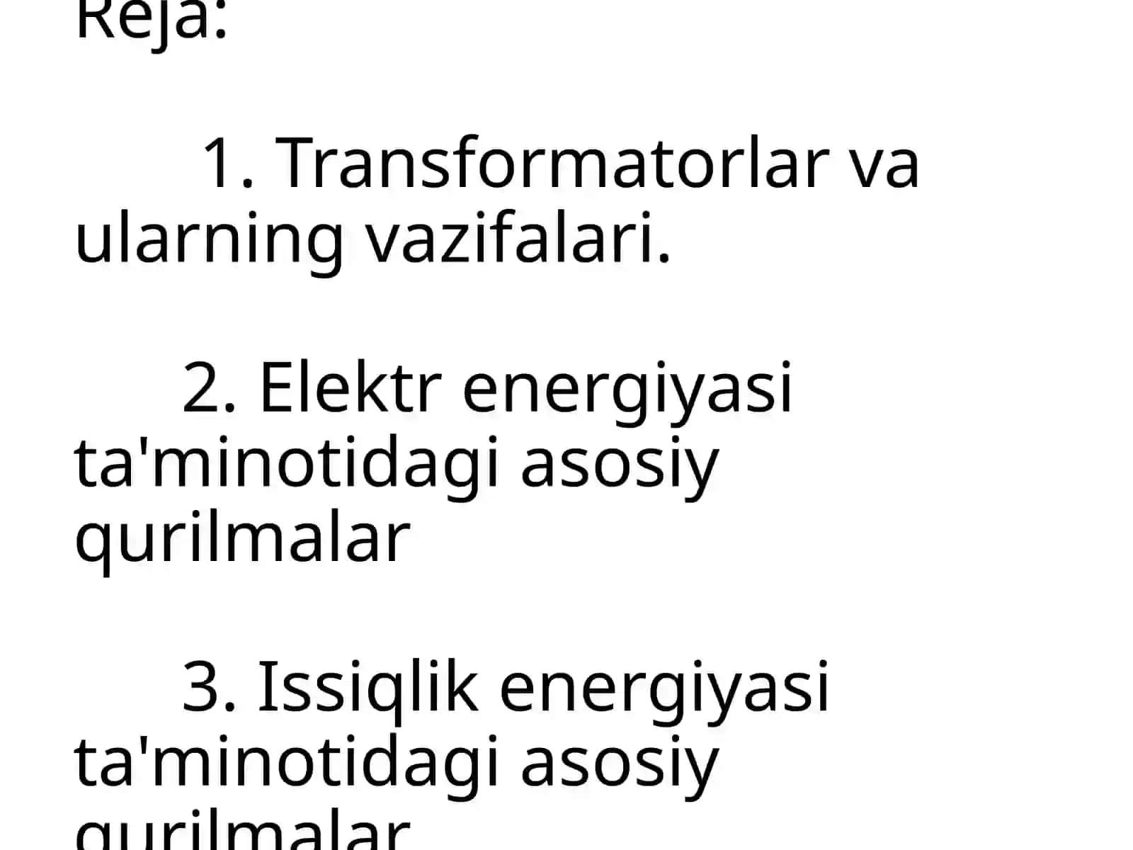 Elektrotexnika fakulteti ETE Yo'nalishi 1-kurs K9721 guruh talabasi ISMOILOV ILHOMJONning Yo'nalishga kirish fandan MUSTAQIL ta'lim uchun tayyorlagan slayti 3