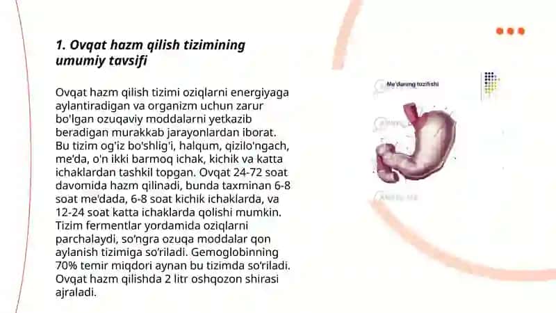 Ingichka va yo'g'on ichakda ovqat hazm bo'lishi.Me'da osti bezi fiziologiyasi.Pankereatik   sektetsiya. 3