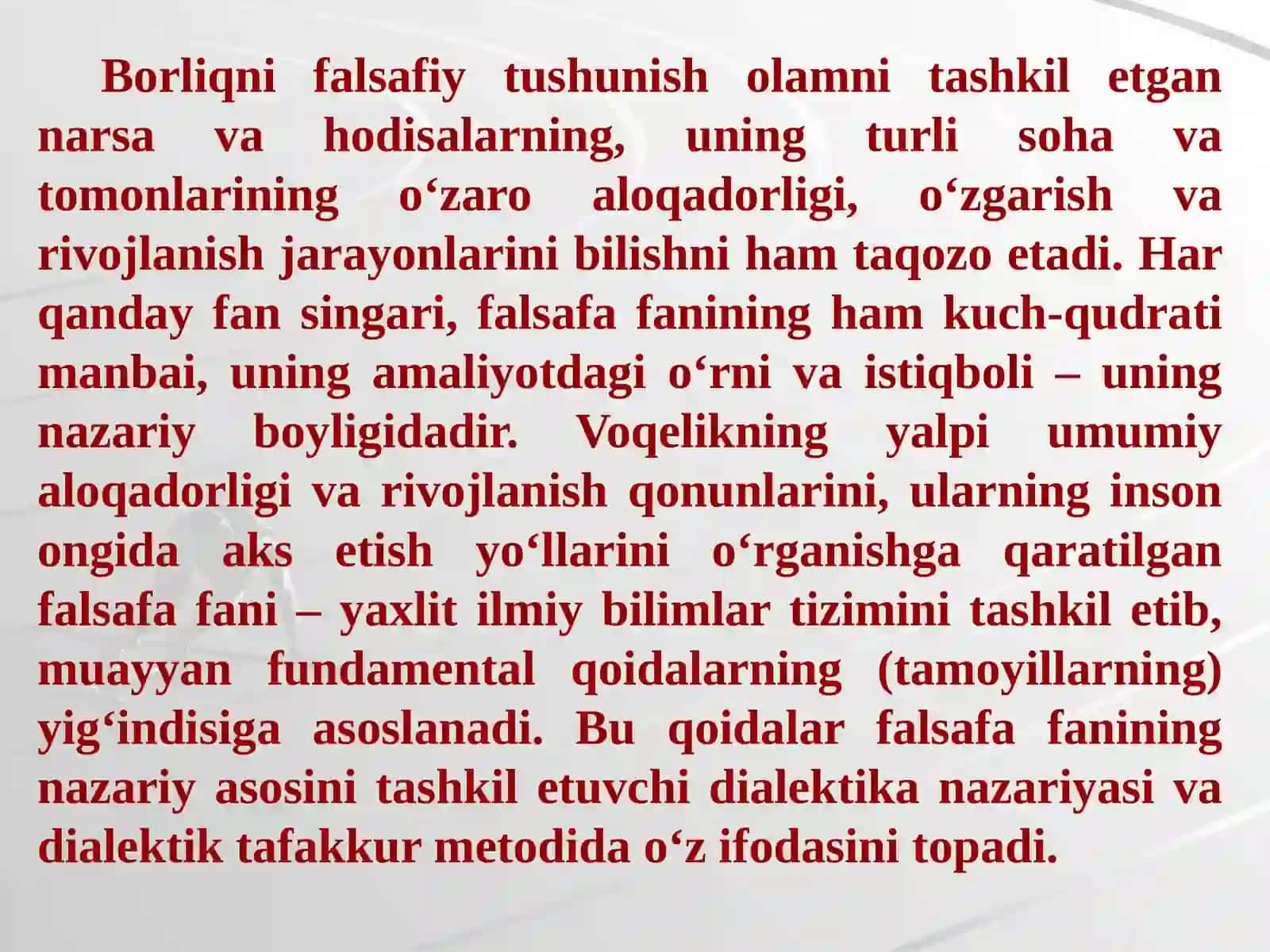 Falsafa tarixida rivojlanish konsepsiyalari 3