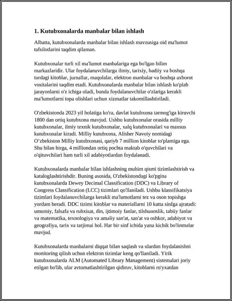 MANBALAR VA ADABIYOTLAR BILAN ISHLASH 3