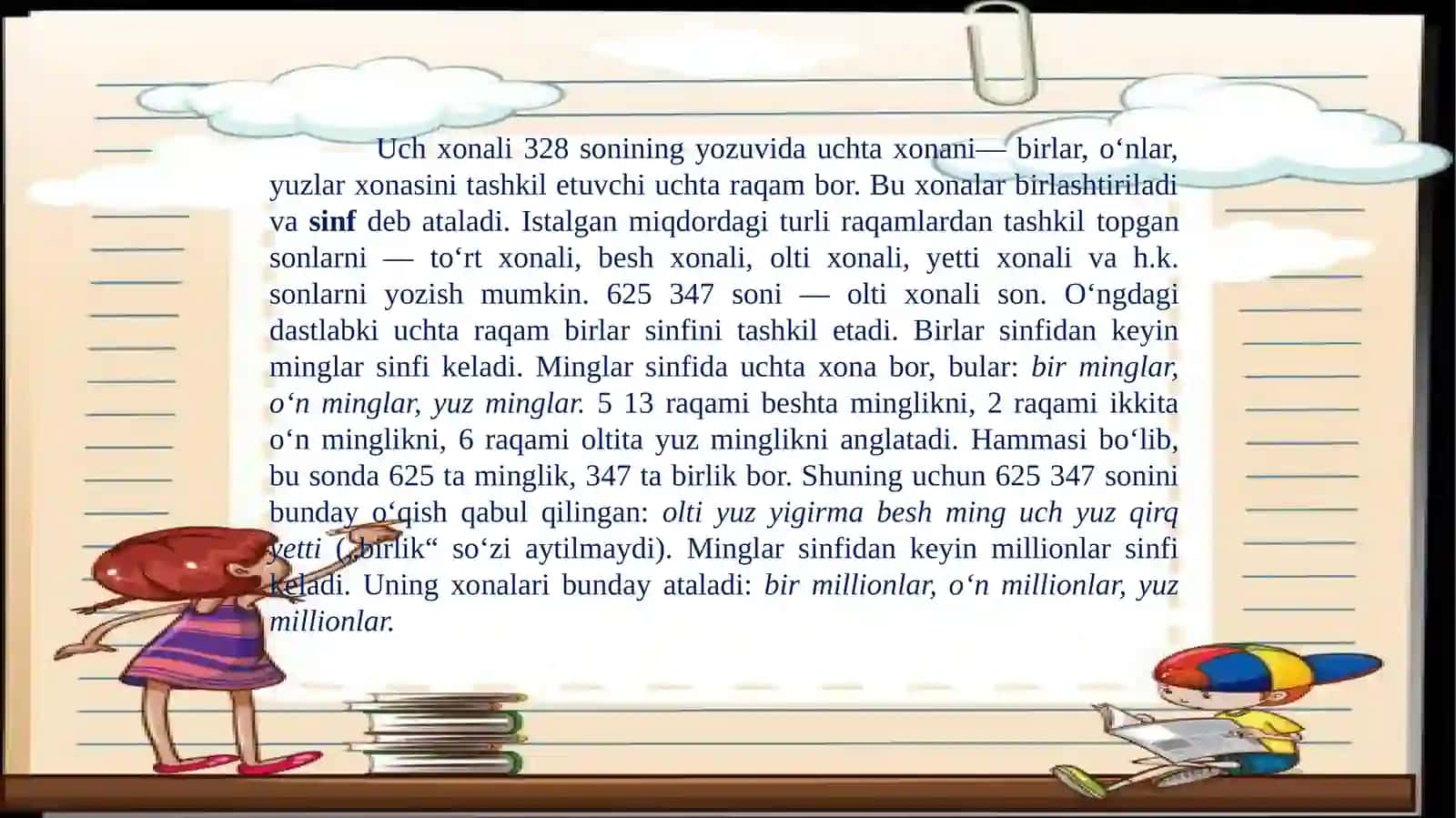 "Birlar, minglar, millionlar sinfi" 3