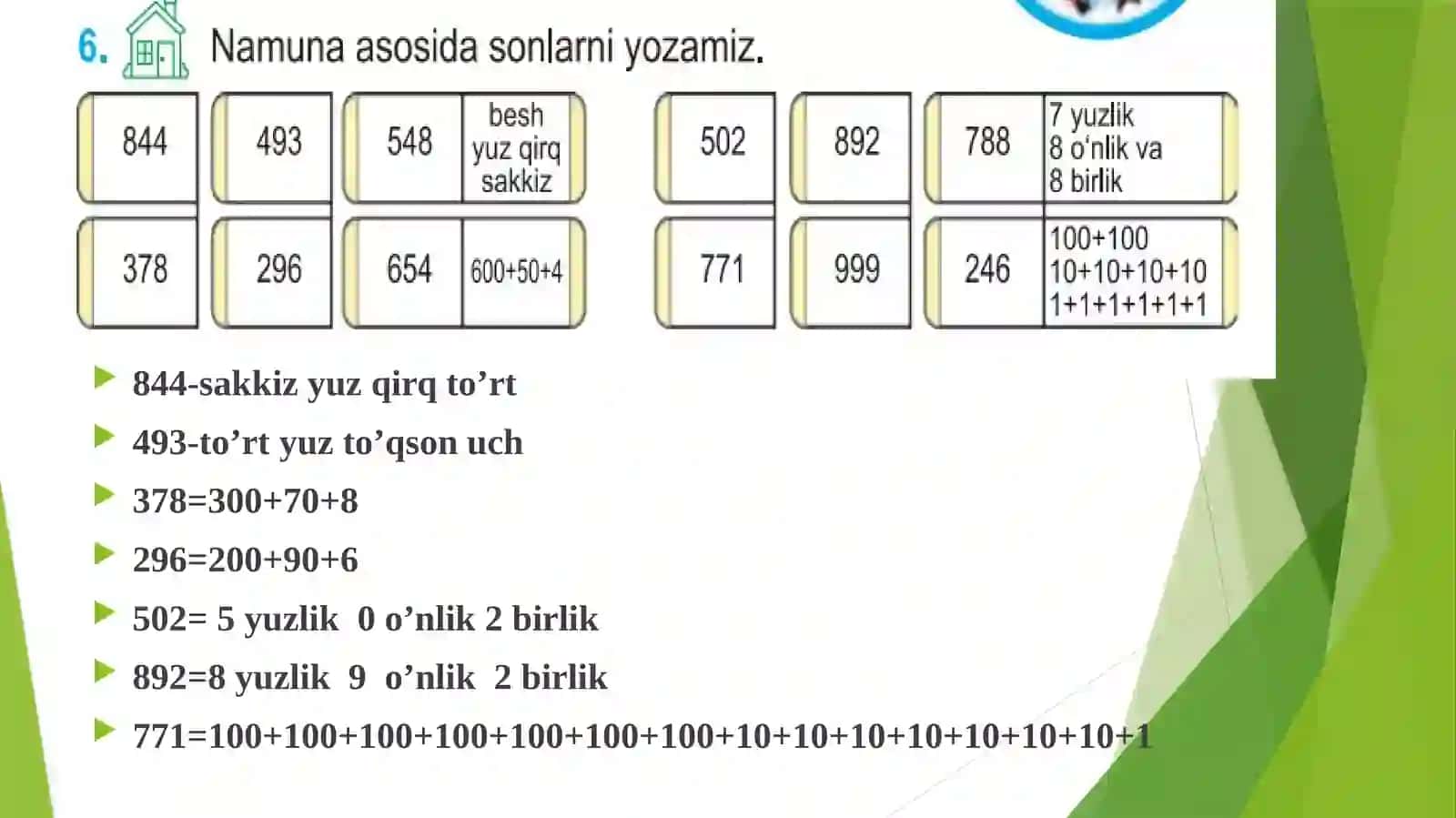 Uchxonalisonningxonabirliklariyig`indisi 3