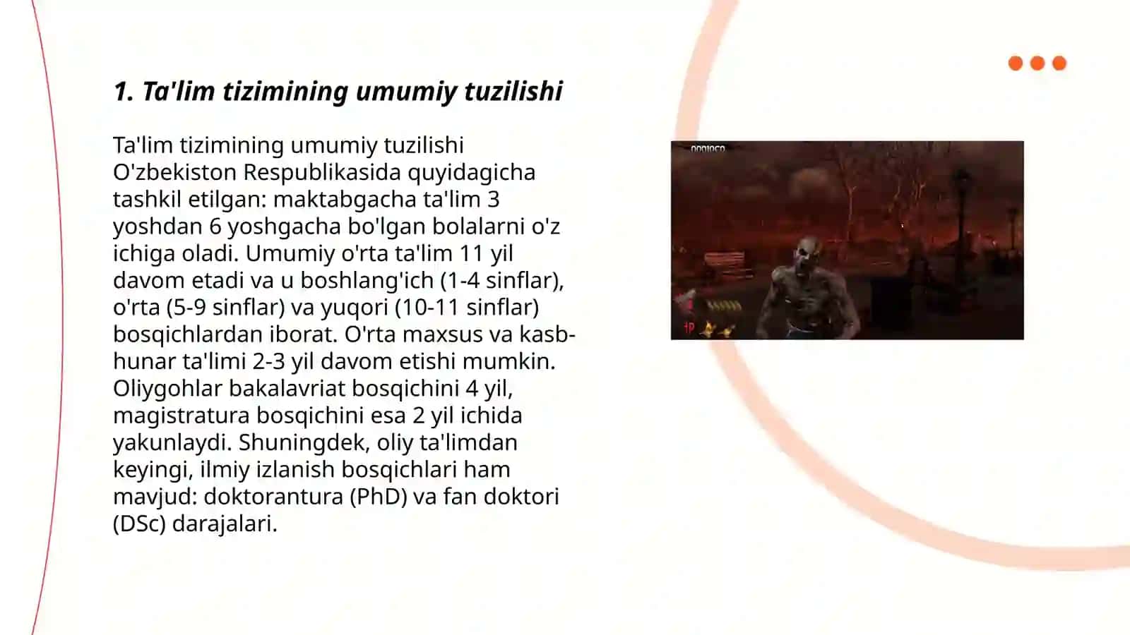 Ta'lim tizimining umumiy tuzilishi 3