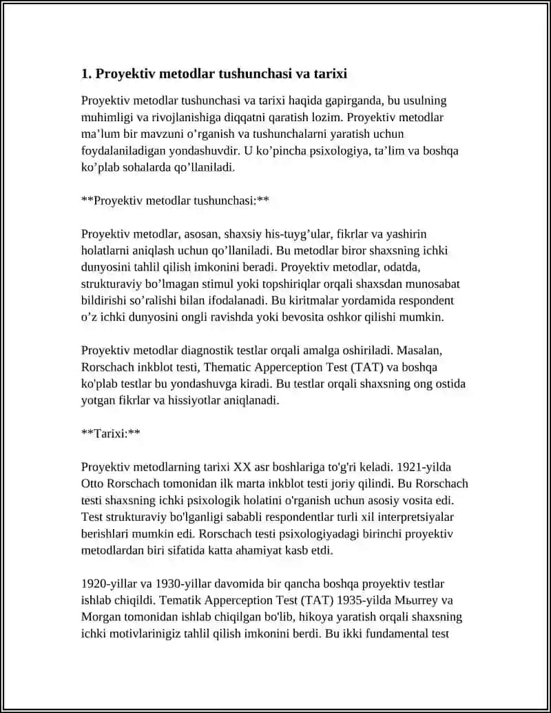 INSON RUHIY HOLATINI O'RGANISHDA PROYEKTIV METODLARNING O'RNl 3