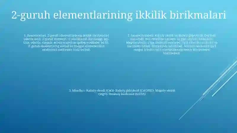 Guruh Elementlarining Binar Birikmalari Va Sanoatdagi Ahamiyati 3