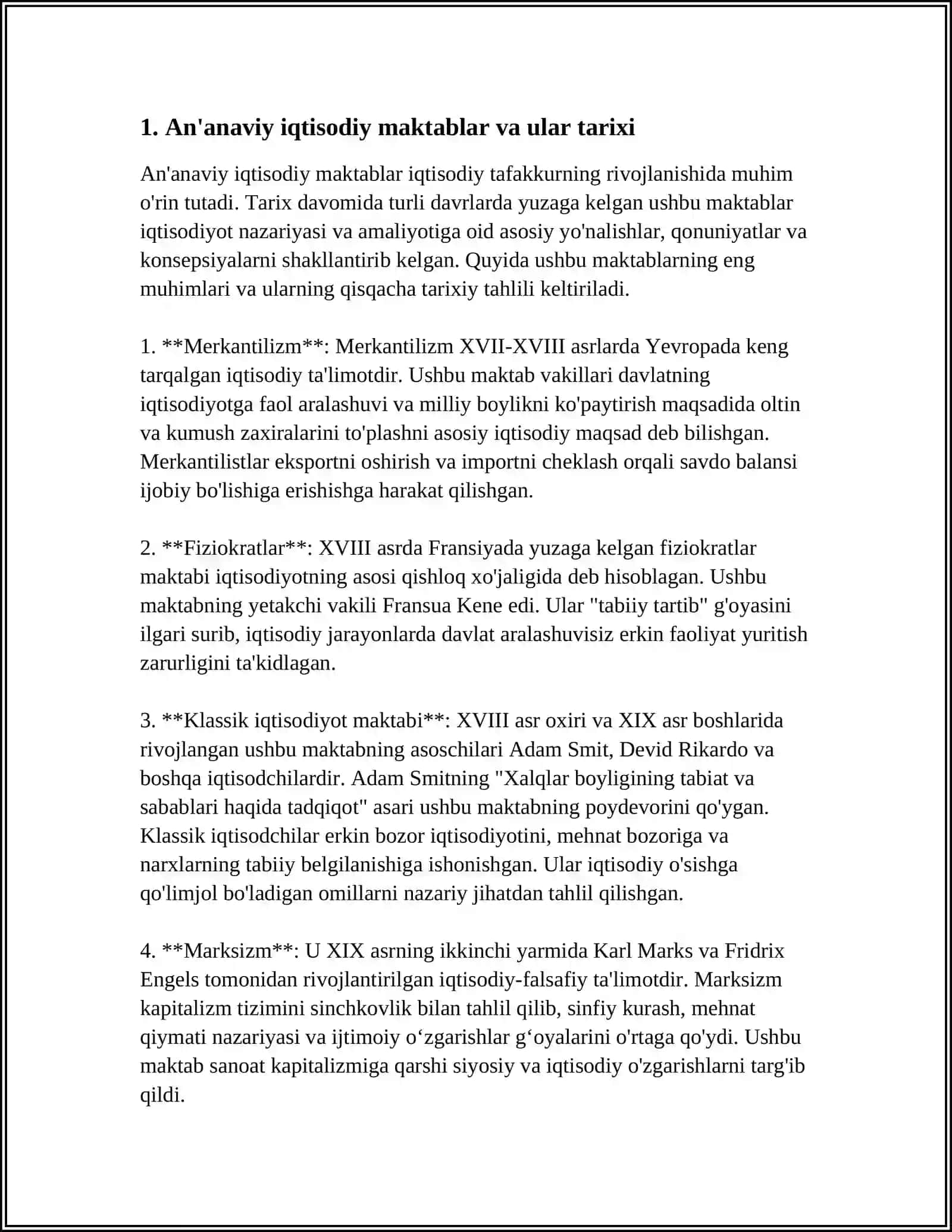 KLASSIK IQTISODIY MAKTABGA MUQOBIL GʻOYALARNING MOHIYATI 3