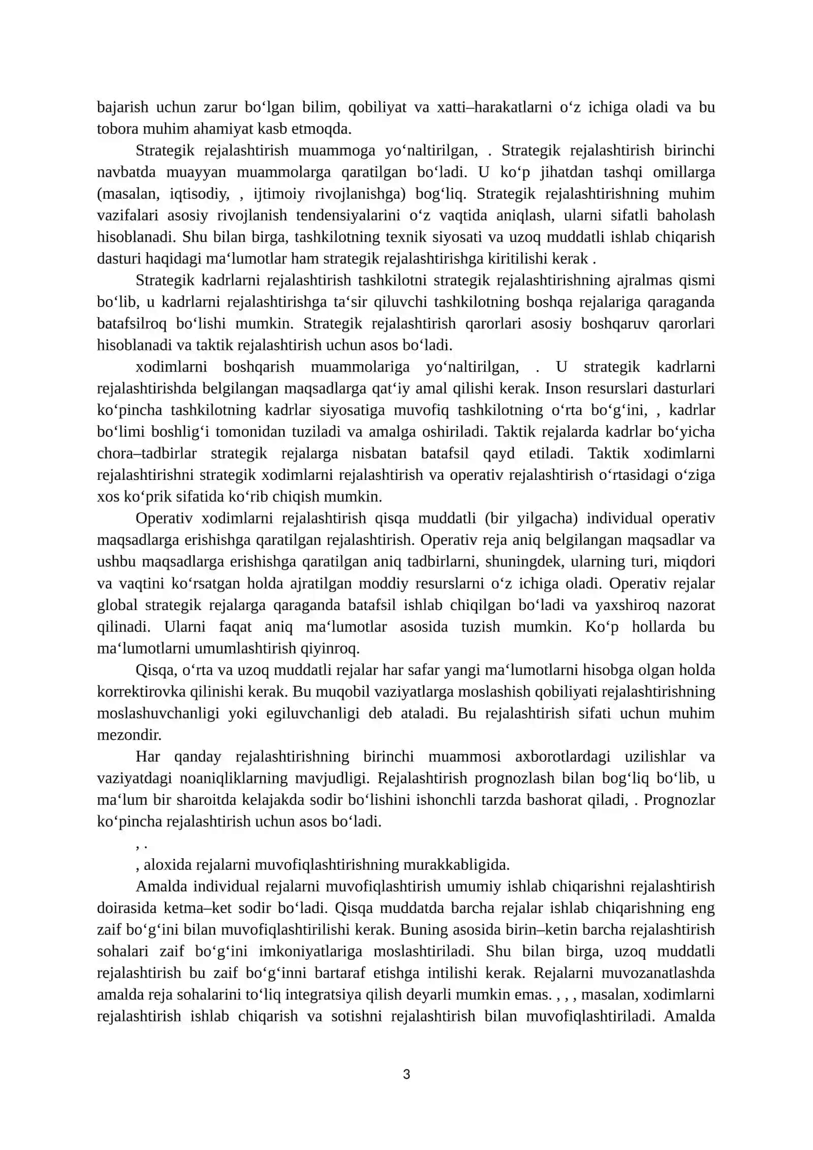 Inson resurslarini rejalashtirish va personal marketingi 3