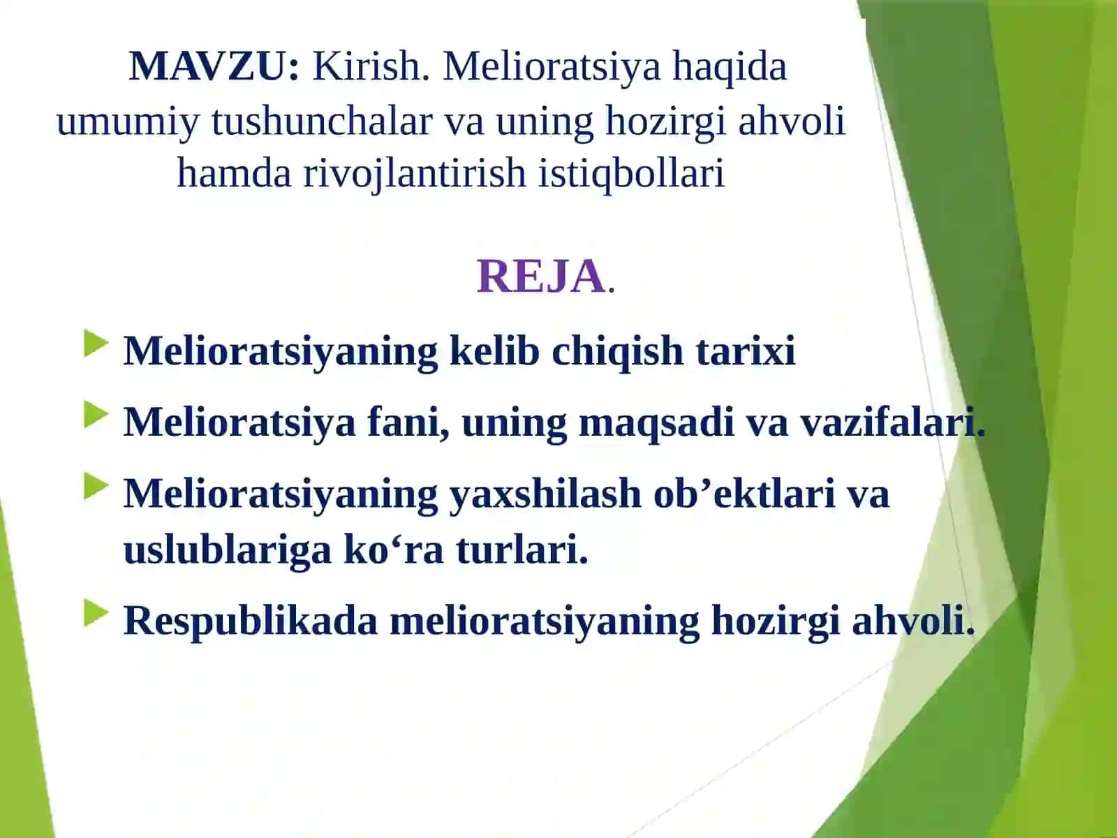 Norkulov U., SHeraliyev X. “Qishloq xo’jalik melioratsiyasi” Darslik 3