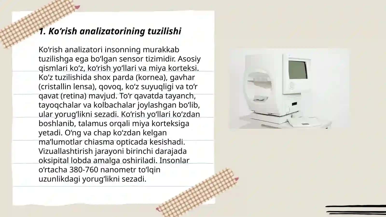 Ko‘rish analizatori 3