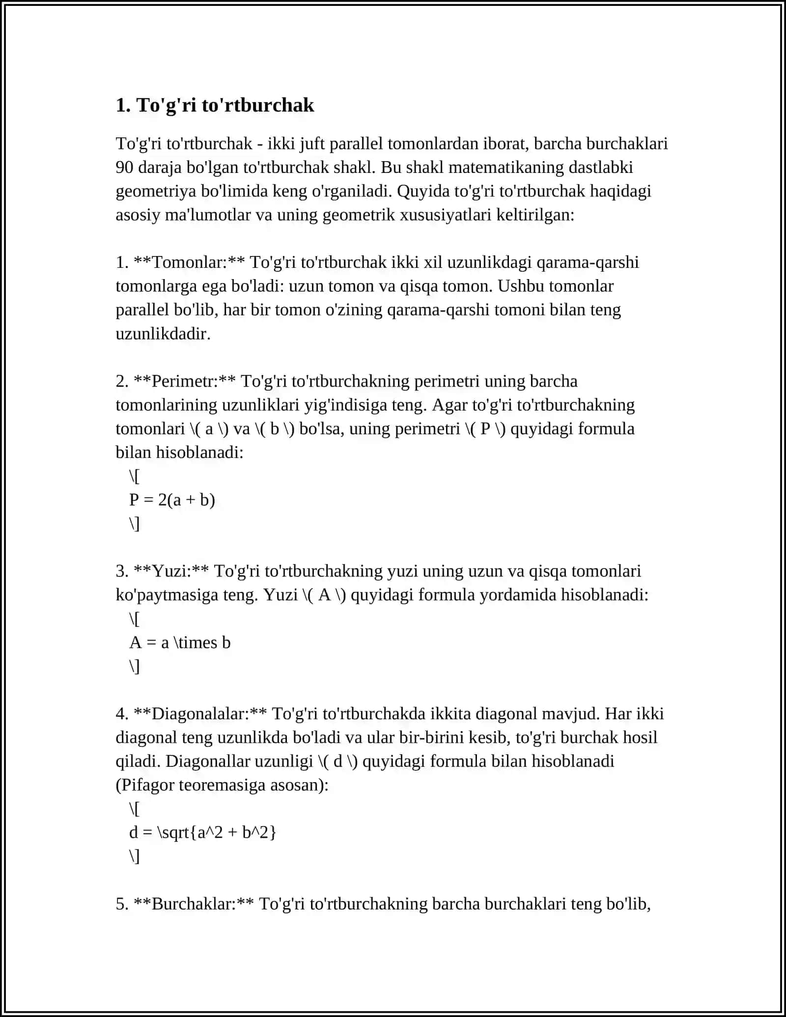 GEOMETRIK SHAKLLAR 3