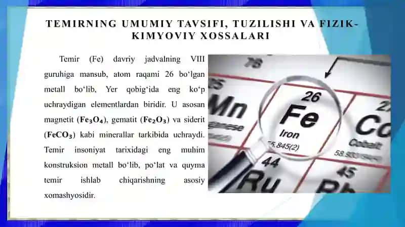 TEMIR VA TEMIR OKSIDLARINING XOSSALARI 3