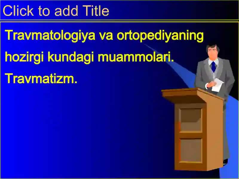 Travmatologiya-Ortopediya, HDJ va Neyrohirurgiya Kafedrasi 3