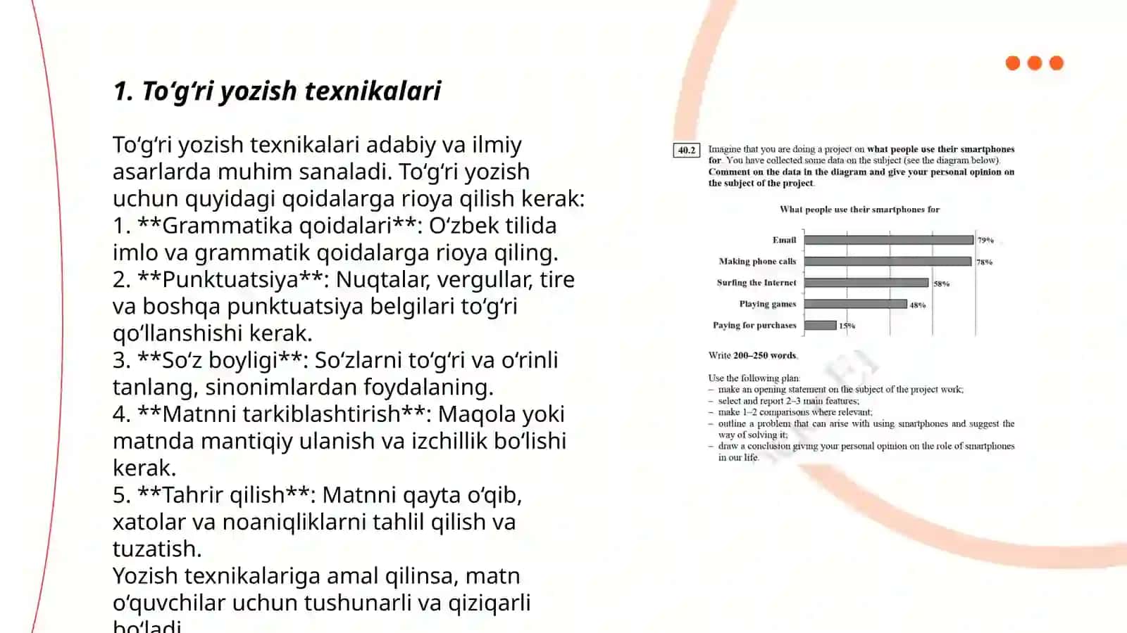 To‘g‘ri yozish texnikalari 3