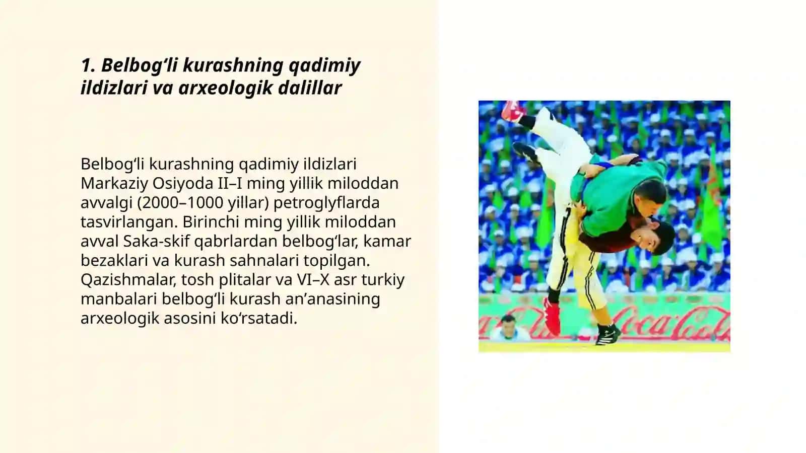 Belbogʻli kurashning qadimiy ildizlari va arxeologik dalillar 3