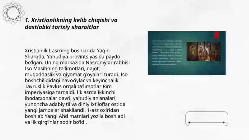 Xristianlik dini tarixi va g'oyalari 3