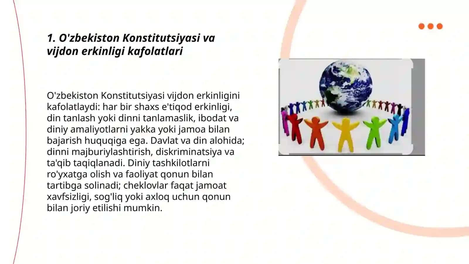 O'zbekistonda vijdon erkinligining taminlanishi 3