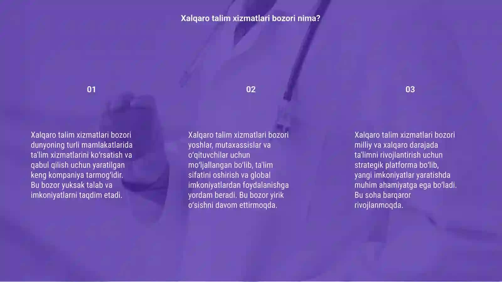 Xalqaro talim xizmatlari bozori 3