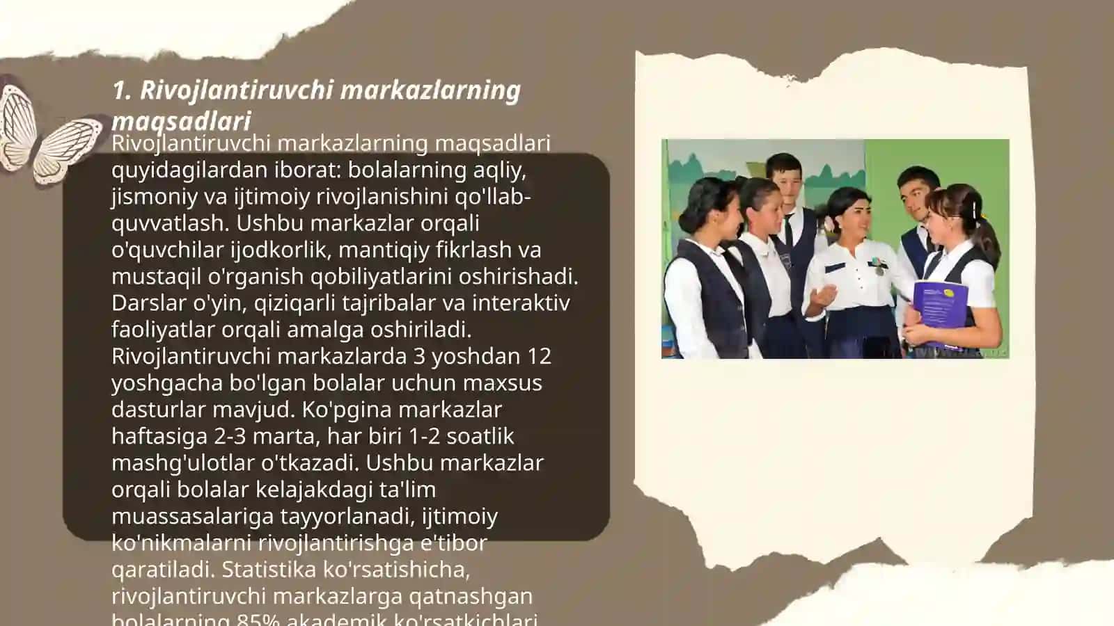 Rivojlantiruvchi markazlar talimiy faoliyat va ularga qoʻyilgan talablar 3