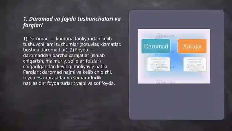 Daromad va foyda 3
