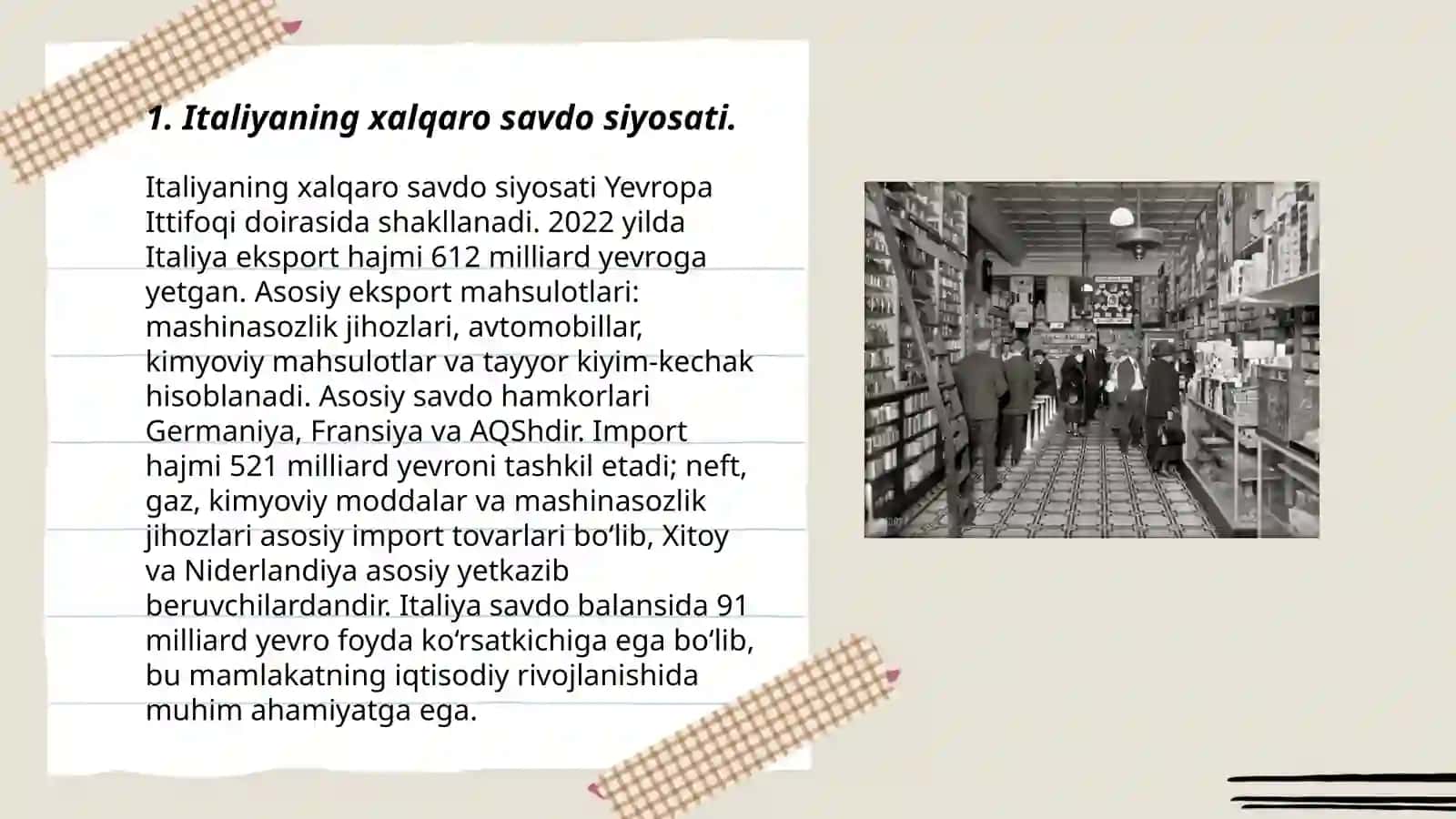Italiya Respublikasi iqtisodiyoti 3