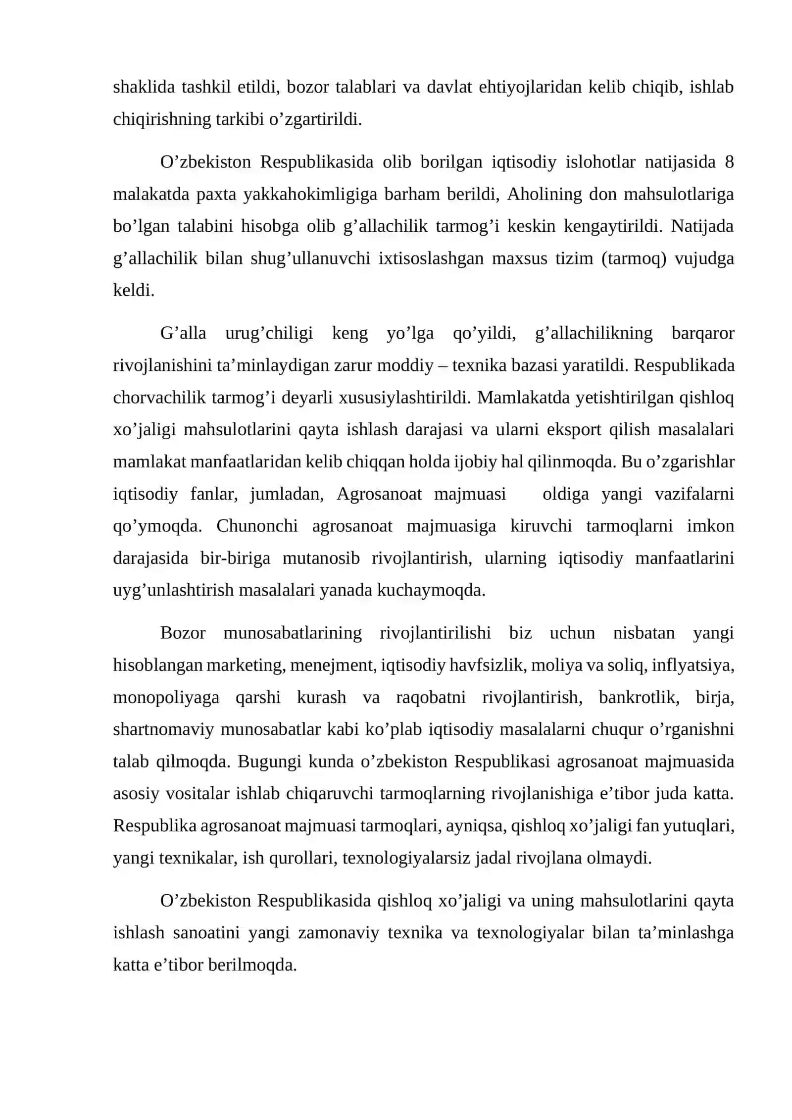Agrosanoat majmuasi moddiy-texnika resurslari, ularning tarkibi va xususiyatlari 3