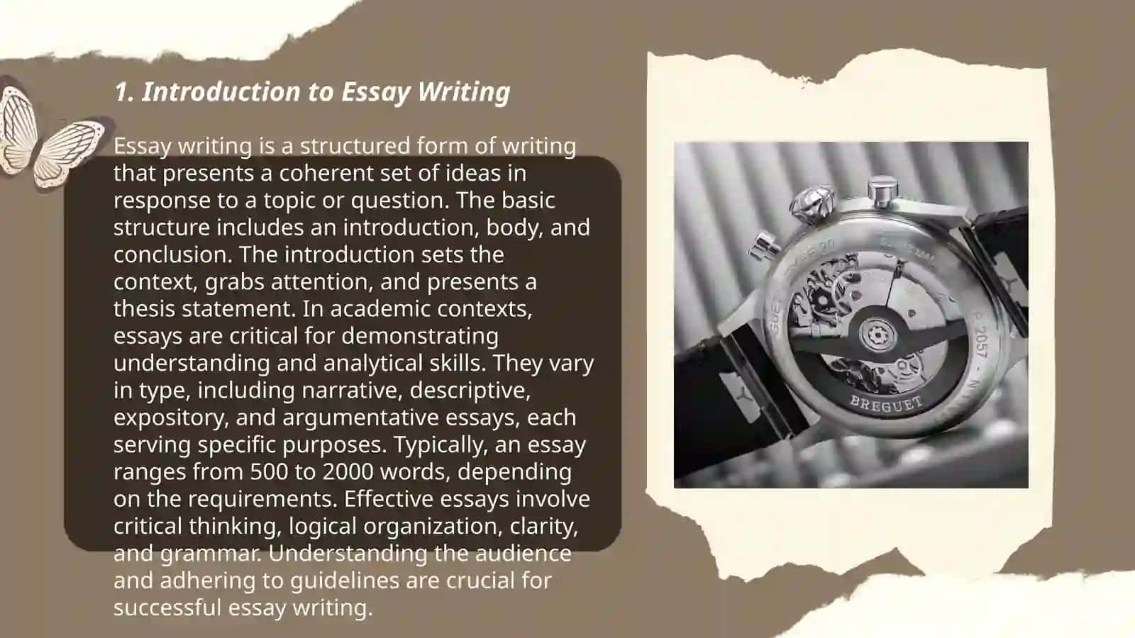 Preparing PPT on essay structuring and types of essays 3
