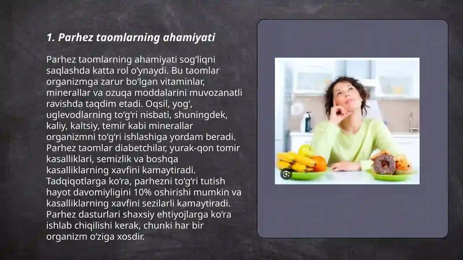 Parhez taomlar 3