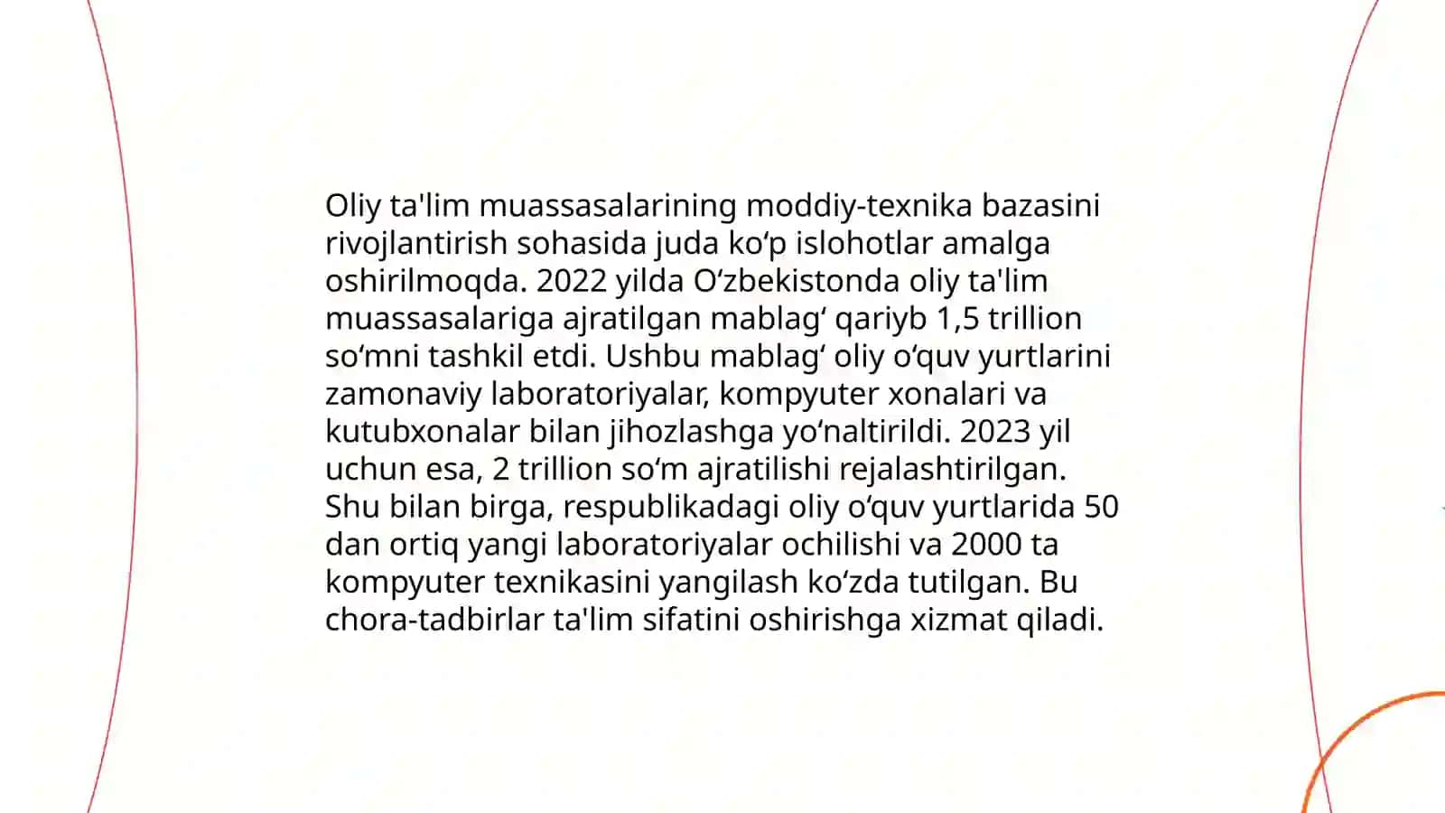 Oliy ta'lim muassasalarini moliyalashtirishning meʼyoriy-huquqiy asoslari 3