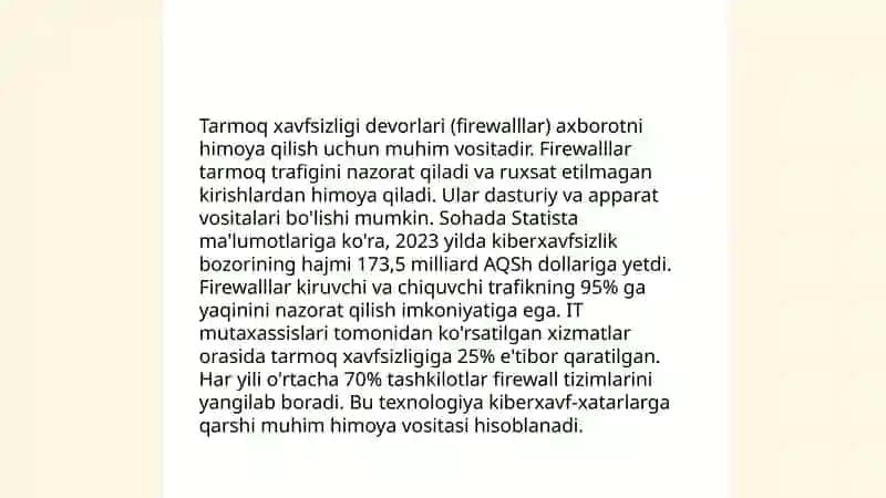 Kompyuter tarmoqlari havfsizligini taminlash vositalari 3
