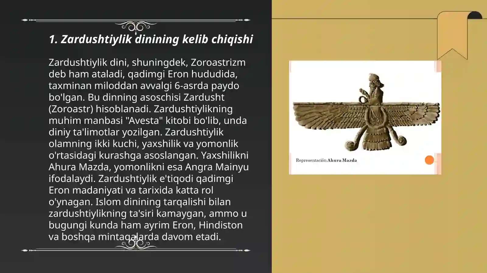 Zardushtiylik dini. Uning asosiy manbalari va taraqqiyoti 3
