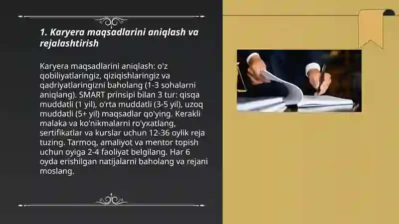Muvaffaqiyatli yurist karyerasini rejalashtirish usullari 3