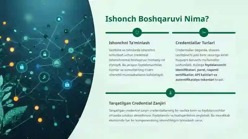 Mavzu:Ishonch boshqaruvida tarqatilgan credential zanjirini aniqlash. 3