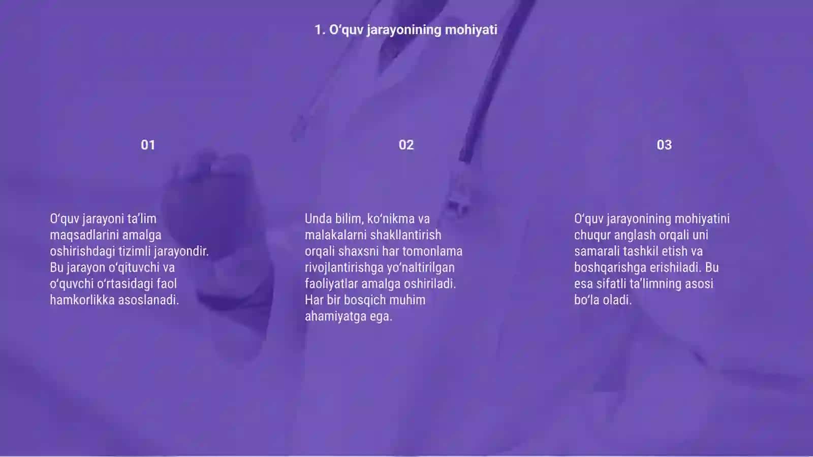 O'QUV FAOLIYATINI TASHKIL ETISH VA BOSHQARISH 3