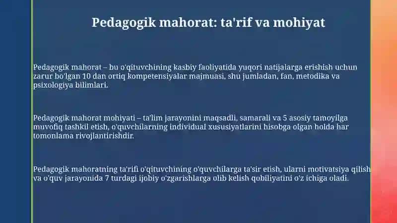 Pedagogik mahorat 3
