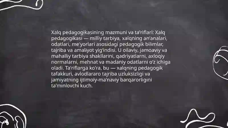 Xalq pedagogikasi - ilmiy pedagogikaning asosi 3