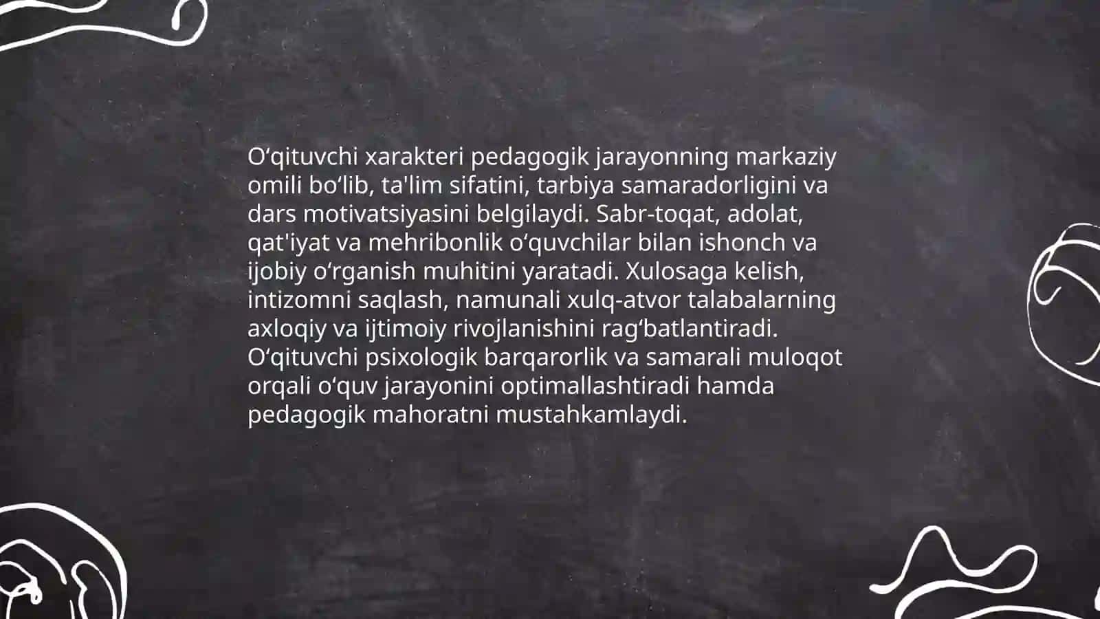Oʻqituvchi xarakteri va uning individual xususiyatiga qarab toifaga bo'linishi 3