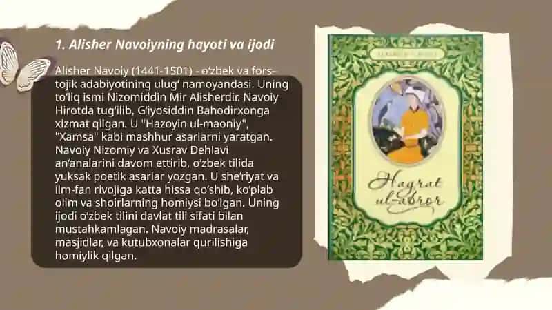Alisher Navoiy - adabiyotshunos 3