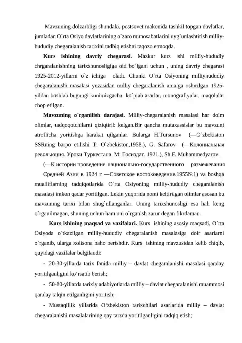 O`RTA OSIYODA MILLIY HUDUDIY CHEGARALANISHNING O'TKAZILISHI 3