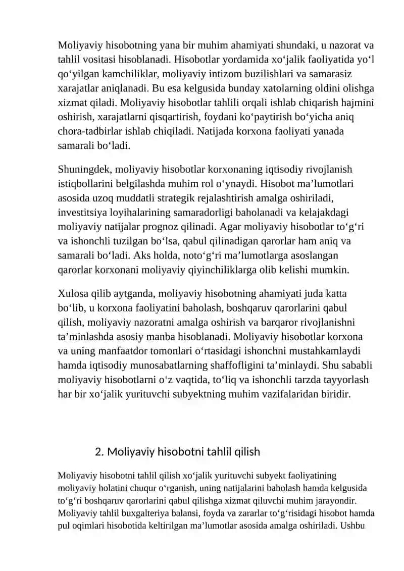 Moliyaviy hisobot asosida boshqaruv qarorlarini qabul qilish 3