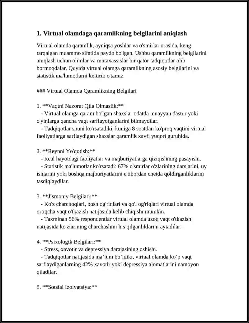 VIRTUAL OLAMDA JOZIBADORLIGIGA QARAMLIK VA UNING OQIBATLARI 3