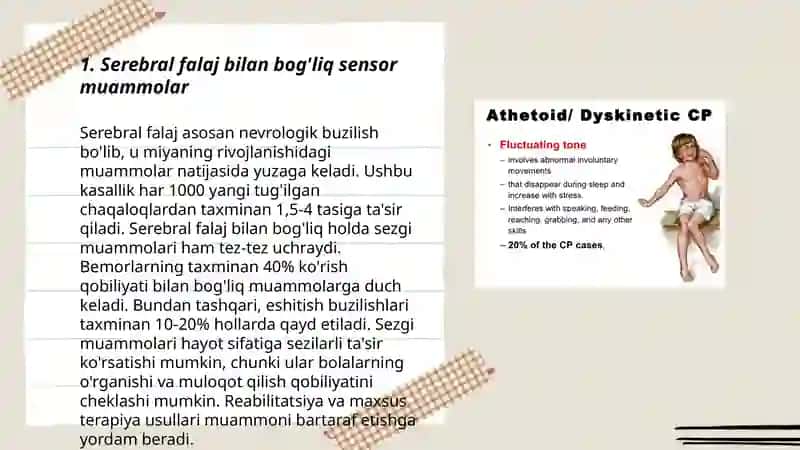 Sereblar falajlangan bolalarni sensor rivojlantirish texnologiyasi 3