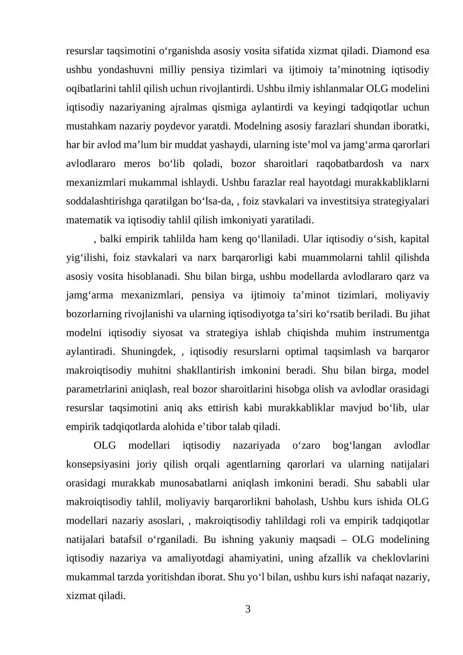 Overlapping Generations (OLG) MODELLARI 3